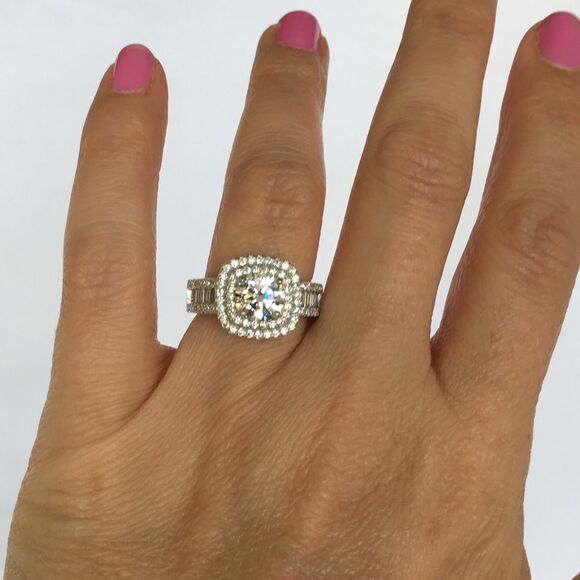 NWT Sterling Silver & Cubic Zirconia Ring - Picture 5 of 8